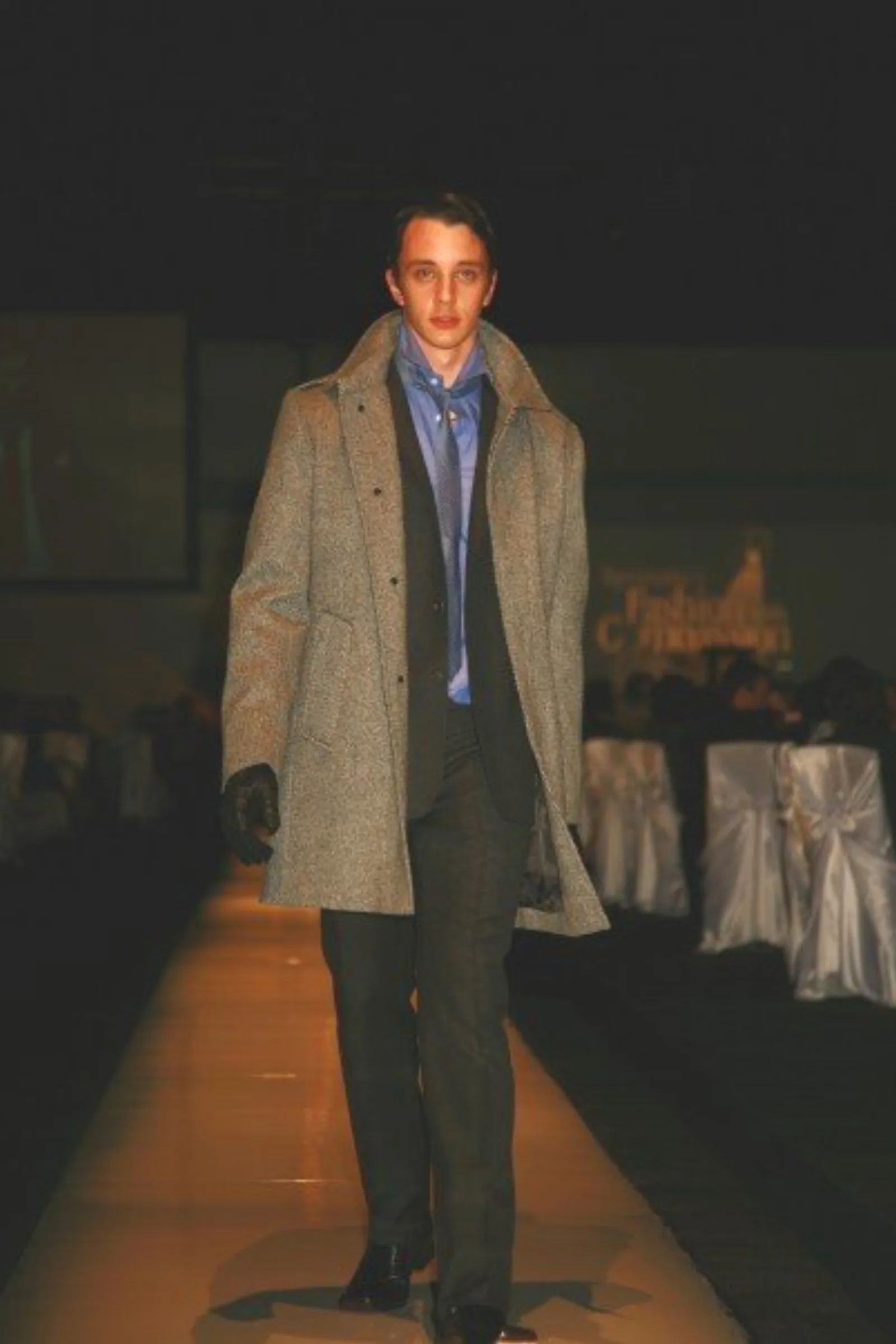 Kealan McLaughlin on the runway at Edmonton Fashion Week